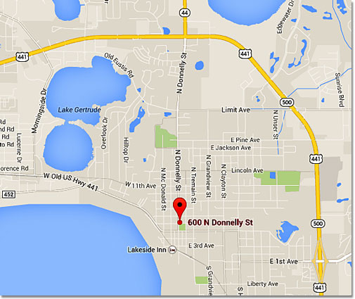 Mt Dora Fl Map Directions And Driving Distances To And From Mount Dora Florida.